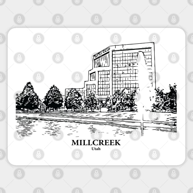 Millcreek - Utah Sticker by Lakeric